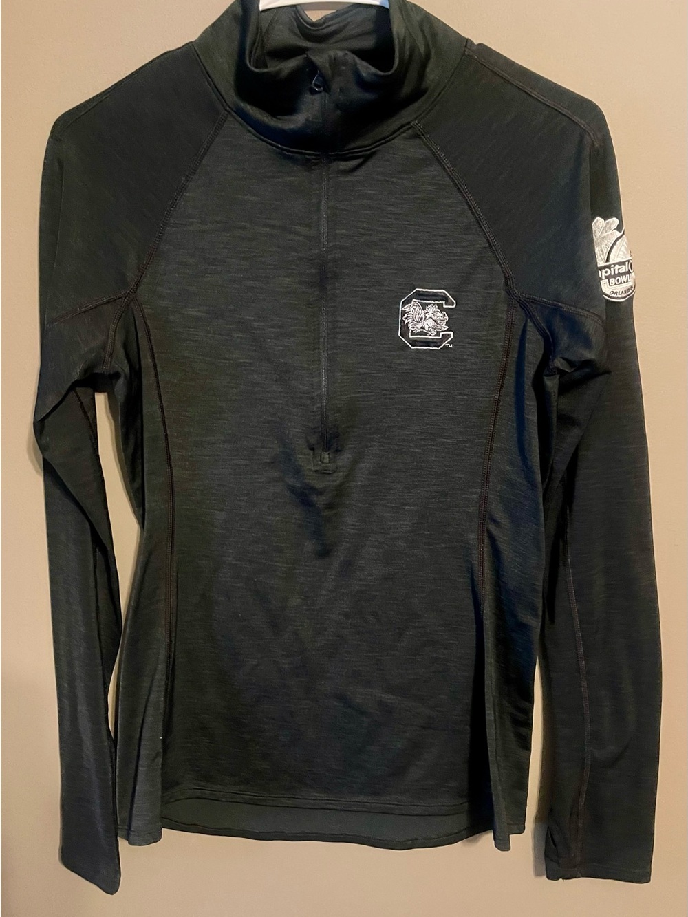Capital One Bowl - South Carolina Gamecocks Women's Black - 1/4 Zip Pullover - M